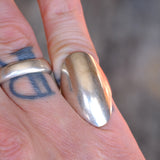 Vintage Sterling Silver Dome Ring 7