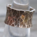 Vintage Sterling Silver Hand Hammered Ring 5.75