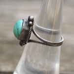 Vintage Sterling Turquoise Ring 5.75