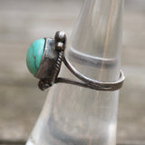 Vintage Sterling Turquoise Ring 5.75