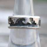 Vintage Sterling Wave Band 6.75