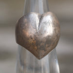 Vintage Sterling Silver Heart Ring 4.75