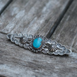 Vintage Sterling 50's Turquoise Broach