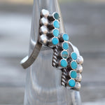 Vintage Sterling Turquoise Inlay Ring 4