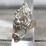 Vintage Sterling Silver Dragon Ring 8