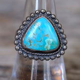 Vintage Sterling Turquoise Ring 7.5