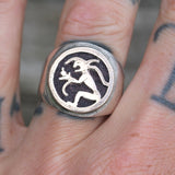 Vintage Sterling Kokopelli Ring 8.75