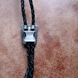 Vintage Sterling Zuni Inlay Bolo Tie