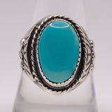 Vintage Sterling Turquoise Ring 10