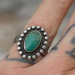 Vintage Sterling Turquoise Ring 6.25