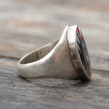 Vintage Dishta Zuni Inlay Ring 10