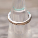 Vintage Sterling Turquoise Inlay Band 4.25