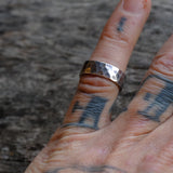 Vintage Sterling Silver Textured Band 5.5