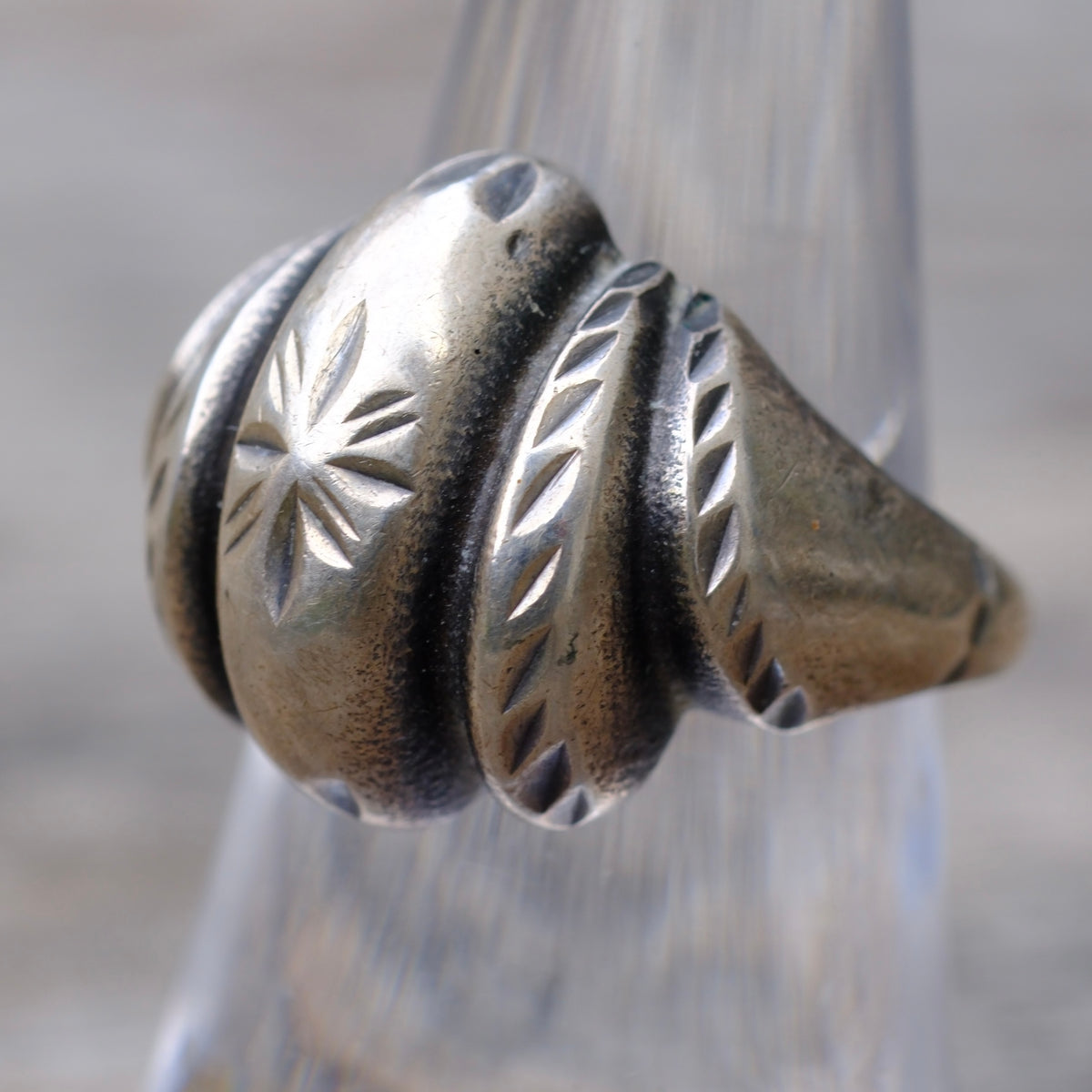 Vintage Sterling Silver Stamped Ring 6.5