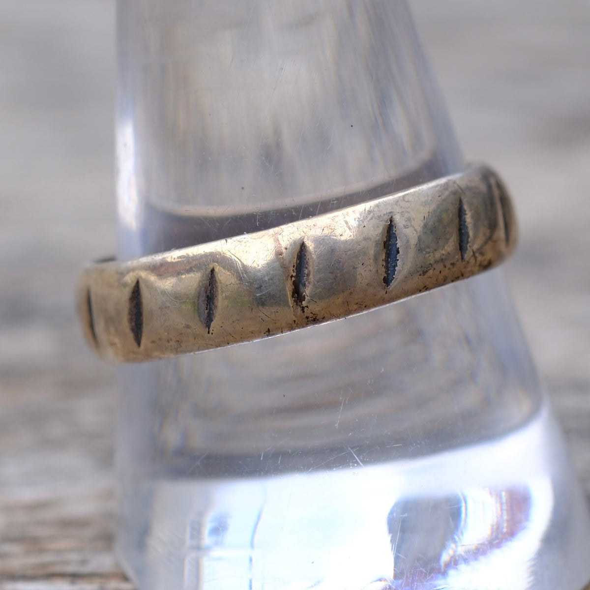 Vintage Sterling Silver Stamped Band Ring 11