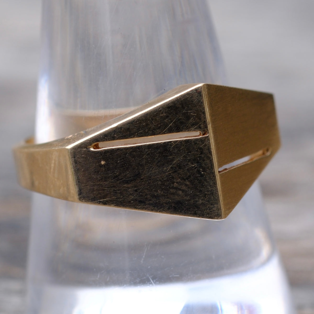 Vintage 10K Solid Gold Dome Ring 10