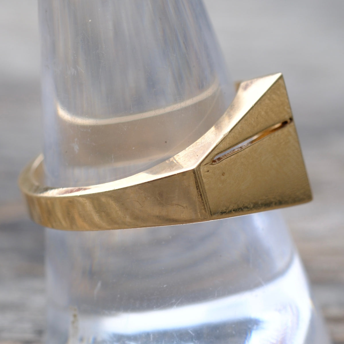 Vintage 10K Solid Gold Dome Ring 10