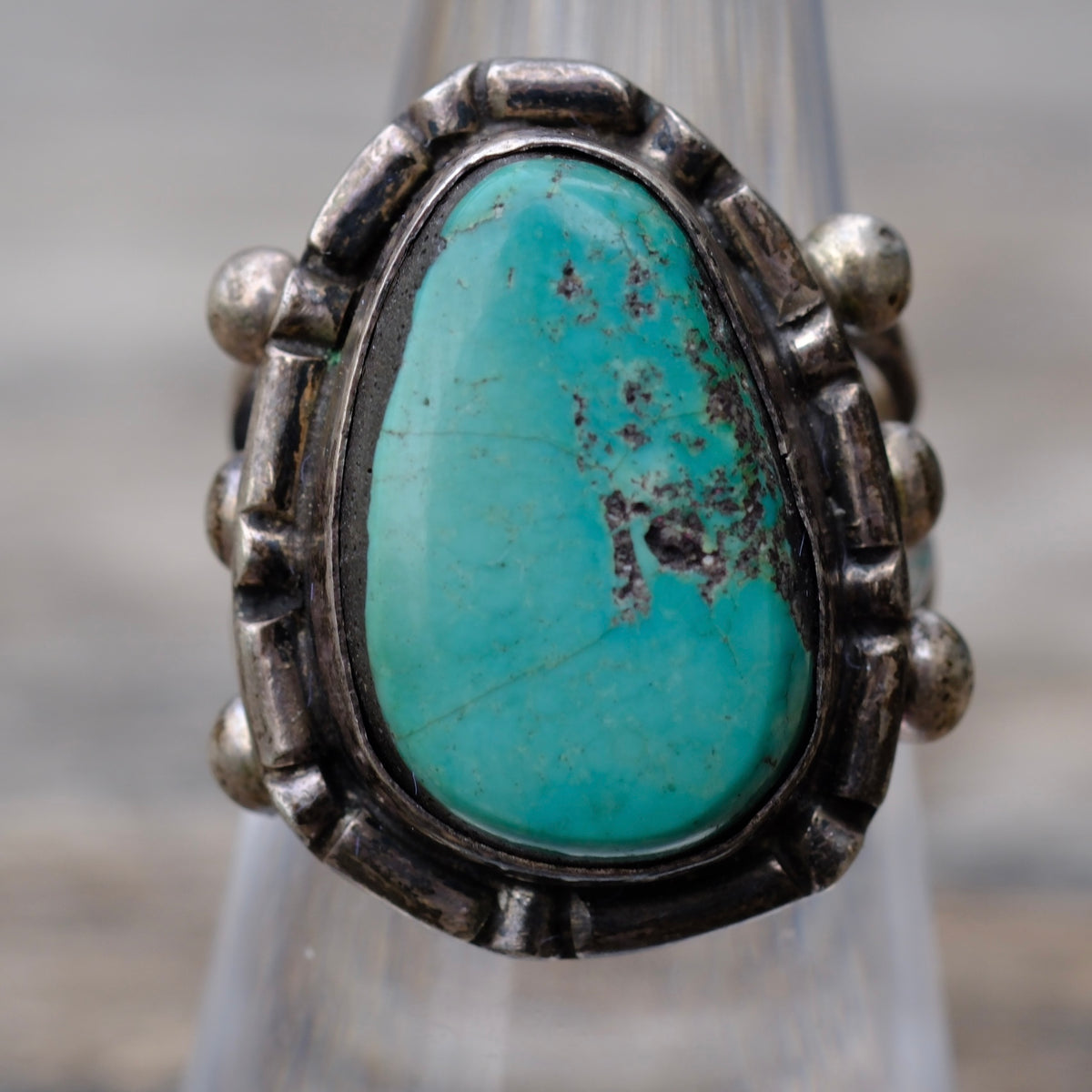 Vintage Sterling Turquoise Ring 6