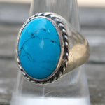 Vintage Sterling Turquoise Ring 10