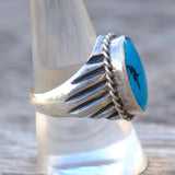Vintage Sterling Turquoise Ring 9.25