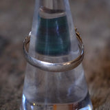 Vintage Sterling Malachite Ring 7.5