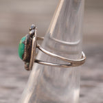 Vintage Sterling Turquoise Ring 5.75
