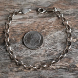 Vintage Sterling Rolo Chain Bracelet