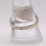 Vintage Sterling Turquoise Stamped Band Ring 10.75