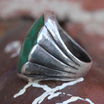 Vintage Sterling Bells Trading Post Ring 9.25