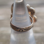Vintage Sterling Turquoise Feather Ring 5.75