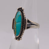 Vintage Sterling Turquoise Ring 6.5
