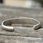 Vintage Sterling Turquoise Inlay Cuff