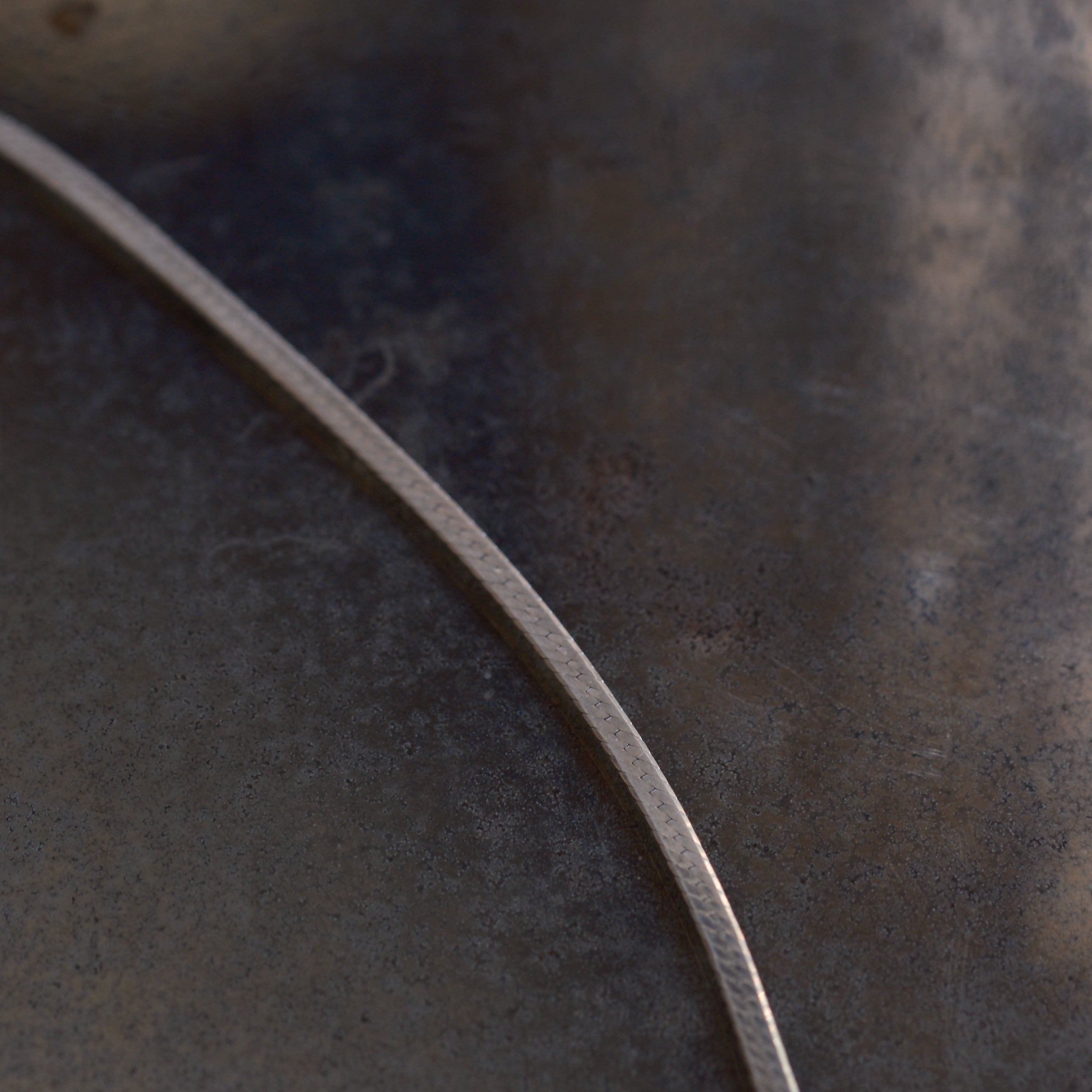 Vintage Sterling Silver Herringbone Necklace 30"