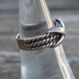 Vintage Sterling Silver Band 6.75