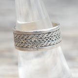 Vintage Sterling Silver Braided Band 7.5