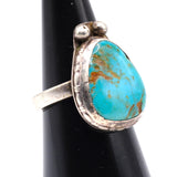 Vintage Sterling Turquoise Ring 6.25