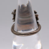 Vintage Sterling Silver Rose Ring 5.25