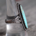 Vintage Sterling Turquoise Ring 8.5