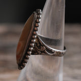 Vintage Sterling Abalone Ring 6