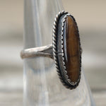 Vintage Sterling Tigers Eye Ring 7