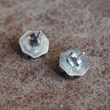 Vintage Sterling Coral Cluster Earrings
