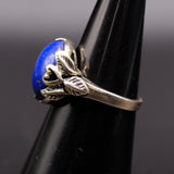 Vintage Sterling Lapis Ring 6.25