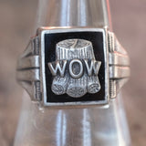 Vintage Sterling WOW Signet Ring 8.5