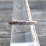 Vintage Sterling Textured Band 8.25