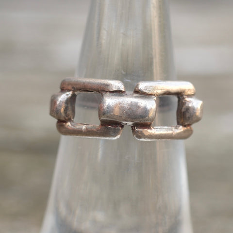 Vintage Sterling Silver Chain Band 5.5