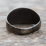 Vintage Sterling and Gold Manila Signet Ring 11.25