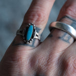 Vintage Sterling Turquoise Ring 6