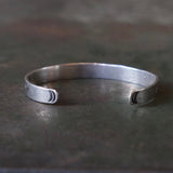 Vintage Sterling Silver Stamped Cuff