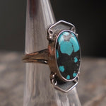 Vintage Sterling Turquoise Ring 5.75