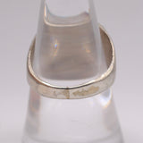 Vintage Sterling Turquoise Stamped Band Ring 8.75